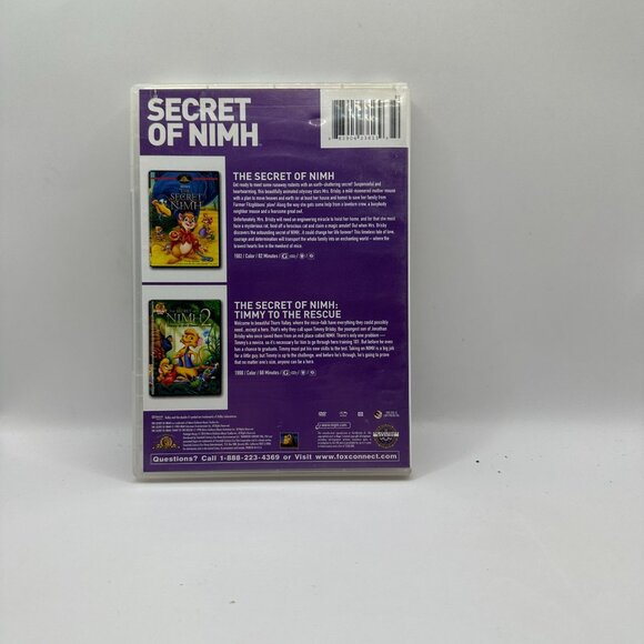 Secret of Nimh & Secret of Nimh: Timmy to Rescue (DVD) MGM - Picture 3 of 4
